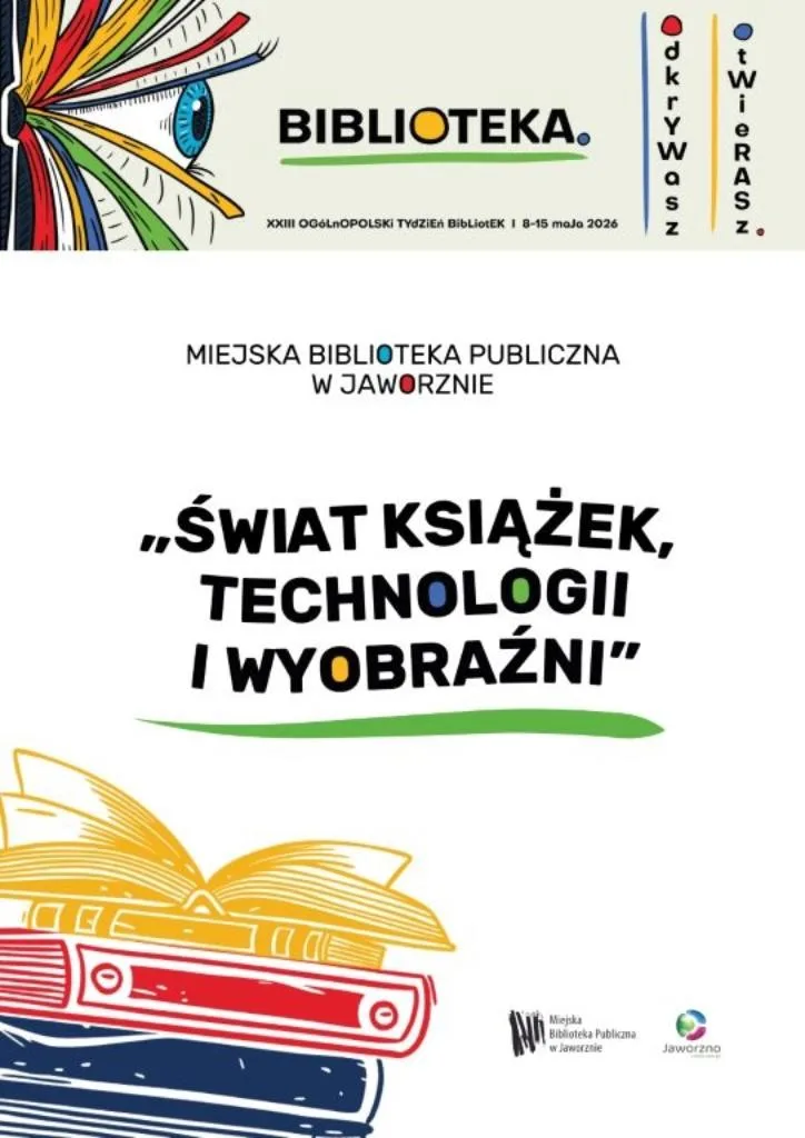 Tydzień Bibliotek 2026 w Jaworznie – „Biblioteka. Otwierasz. Odkrywasz”