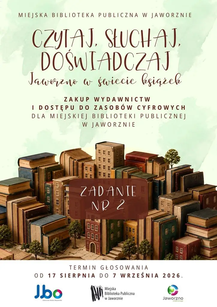 Głosowanie na bibliotekę w Jaworznickim Budżecie Obywatelskim