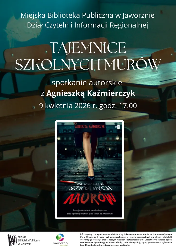 Spotkanie z Agnieszką Kaźmierczyk – premiera "Tajemnic szkolnych murów"