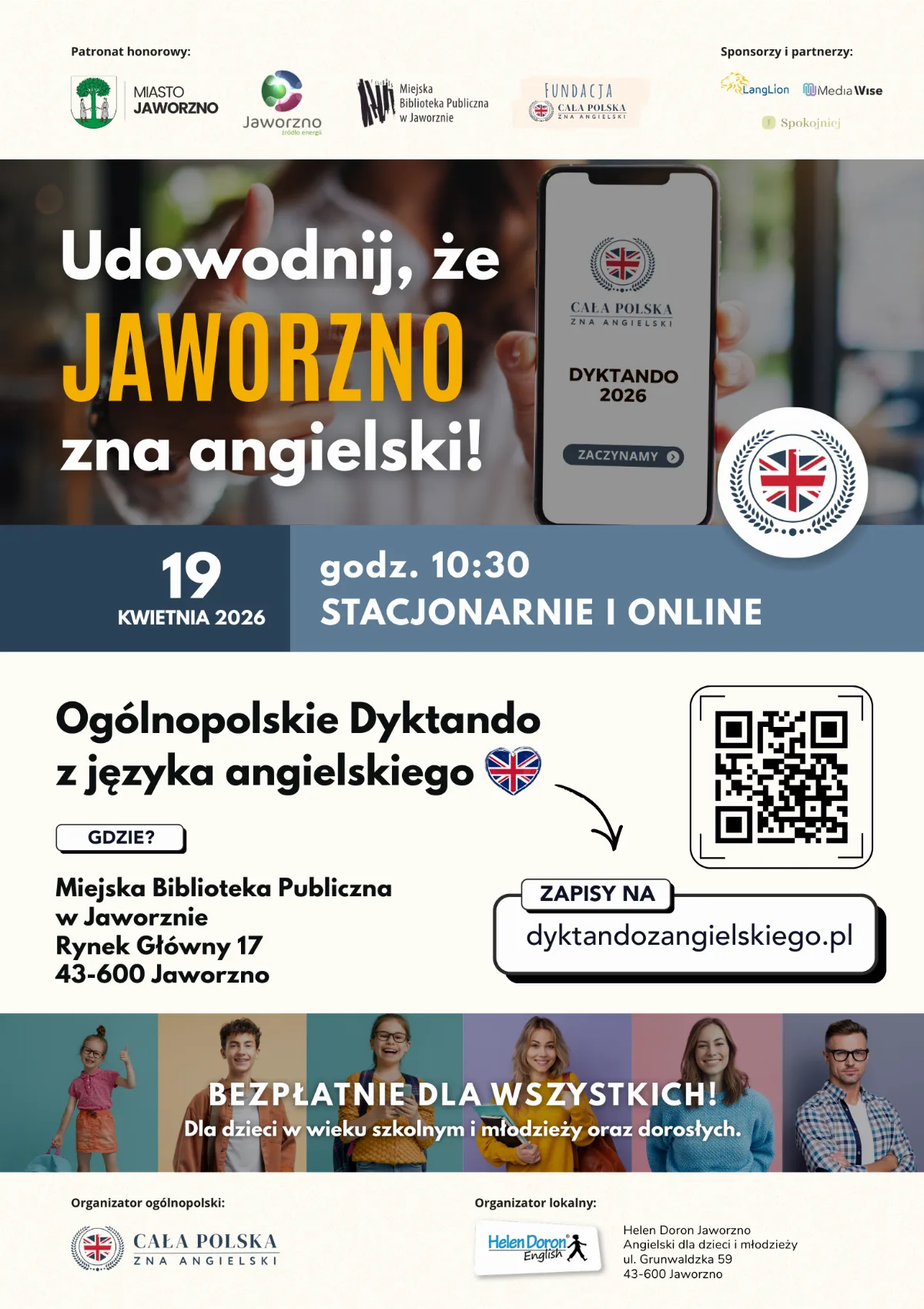 Ogólnopolskie Dyktando z języka angielskiego 2026
