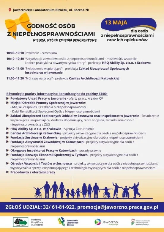 Wydarzenie „Godność Osób z Niepełnosprawnościami” w Jaworznickim Laboratorium Biznesu: Połączenie pracodawców z kandydatami