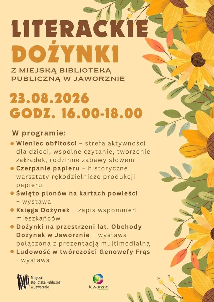 Literackie Dożynki w Miejskiej Bibliotece Publicznej w Jaworznie