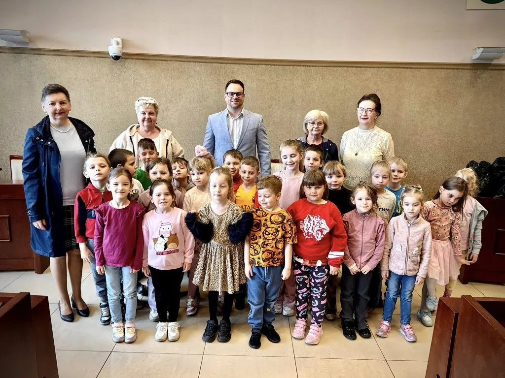 Spotkanie z dziećmi w Przedszkolu Miejskim nr 22 o funkcjonowaniu samorządu