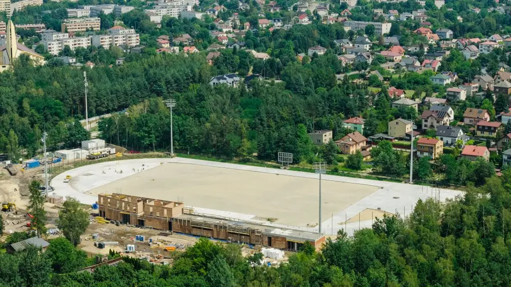 Postęp prac nad przebudową stadionu przy ul. Moniuszki